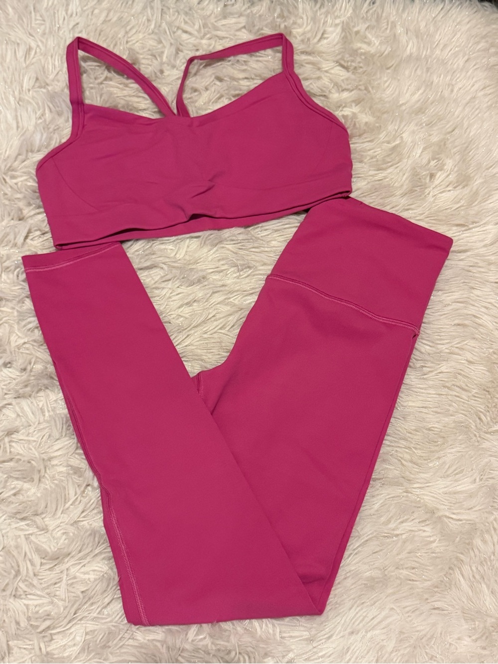 Athleta Hot Pink Matching set